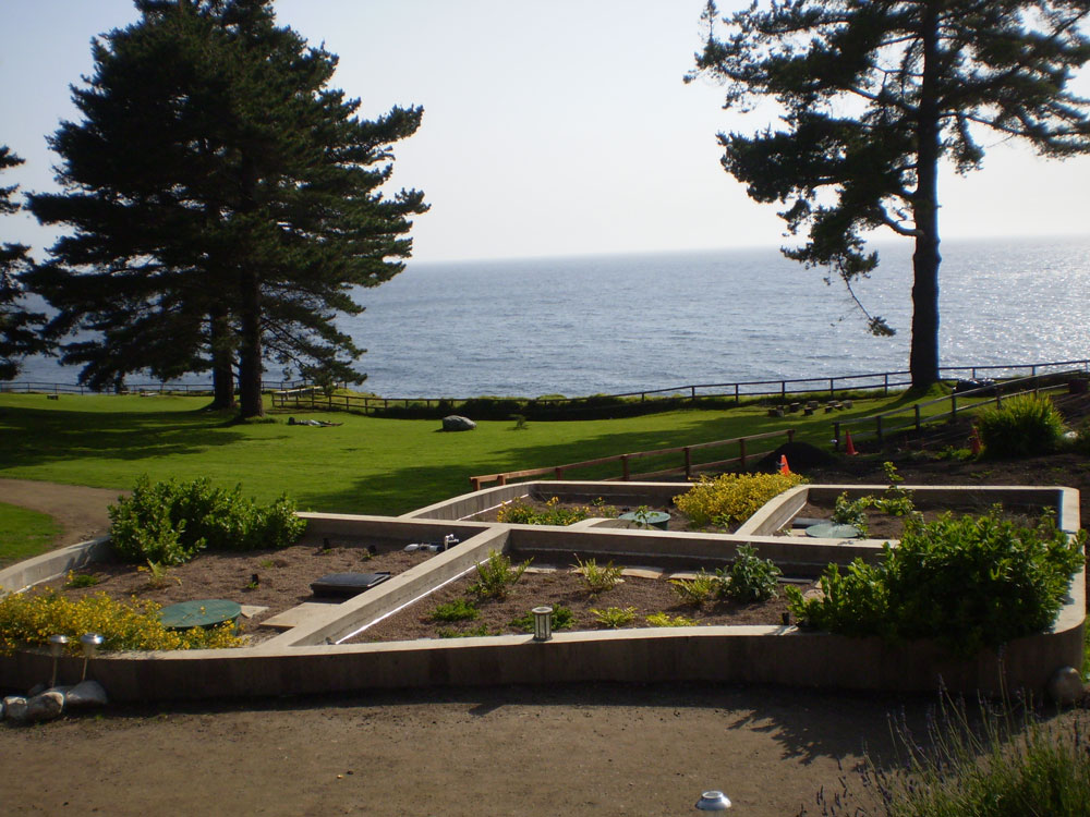 Tidal Wetland Living Machine installed at the Esalen Institute