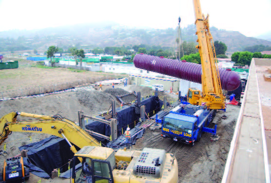 MBR Treatment Tank Installation