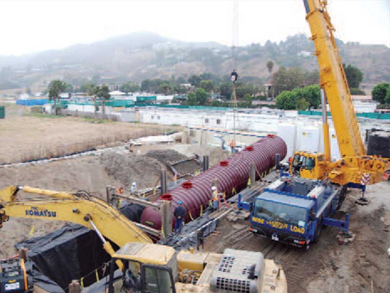 MBR Treatment Tank installation